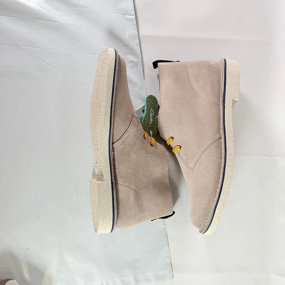 Clarks Bushacre 3 Men's Stone Suede Chukka Boots Size 11 M New‎ in Box
